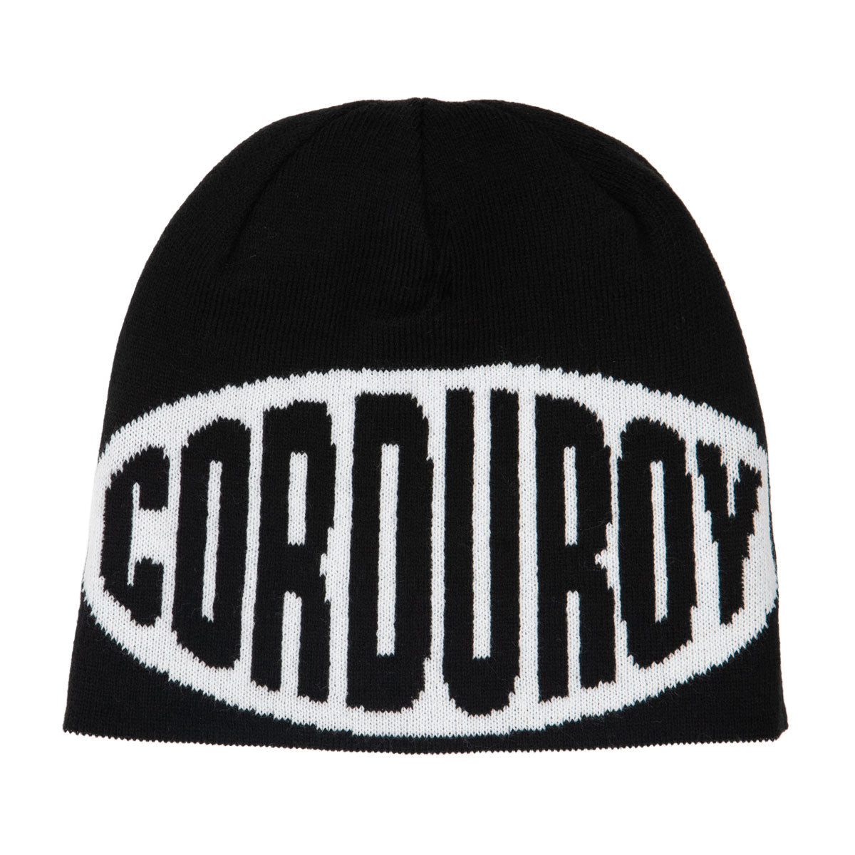 Corduroy No Regrets Reversible Skully Beanie - White image 2