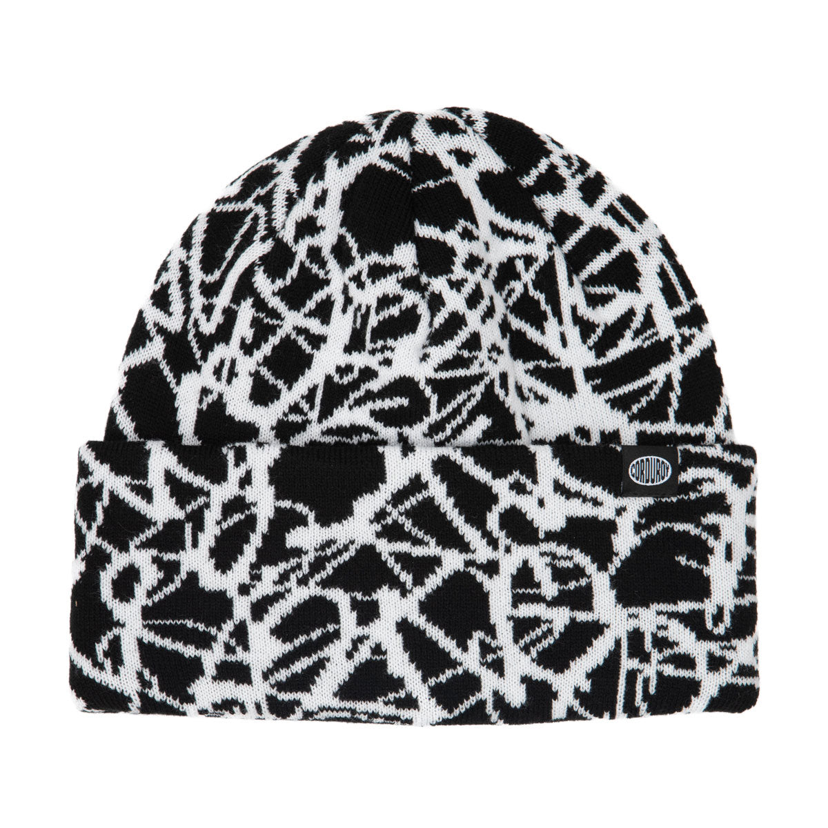 Corduroy Deadlung Beanie - Black image 1