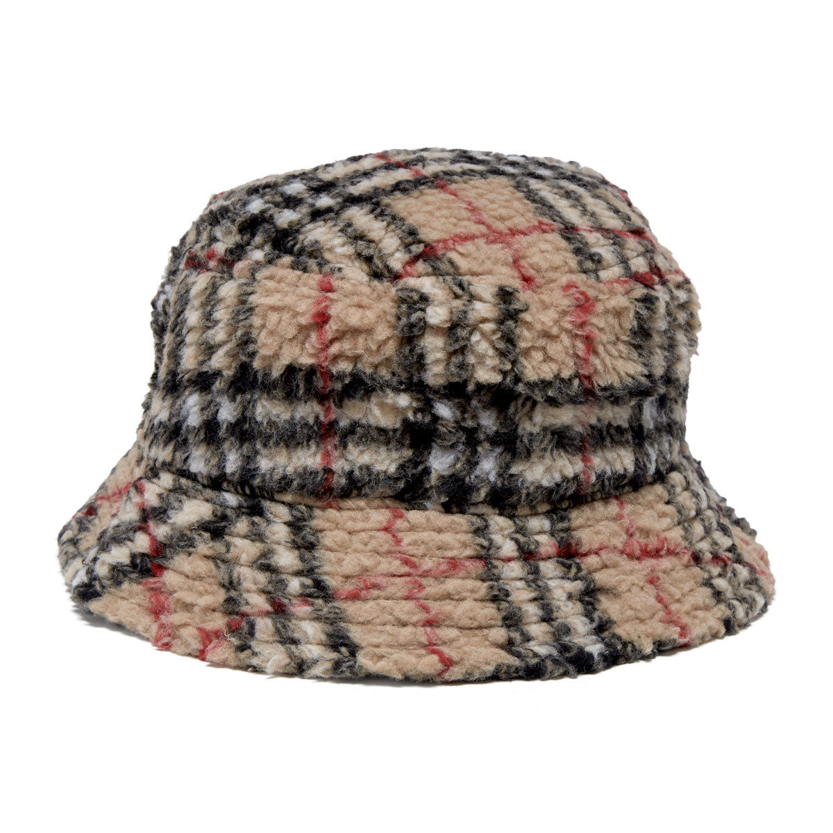 Corduroy Fleece Bucket Hat - Plaid image 2