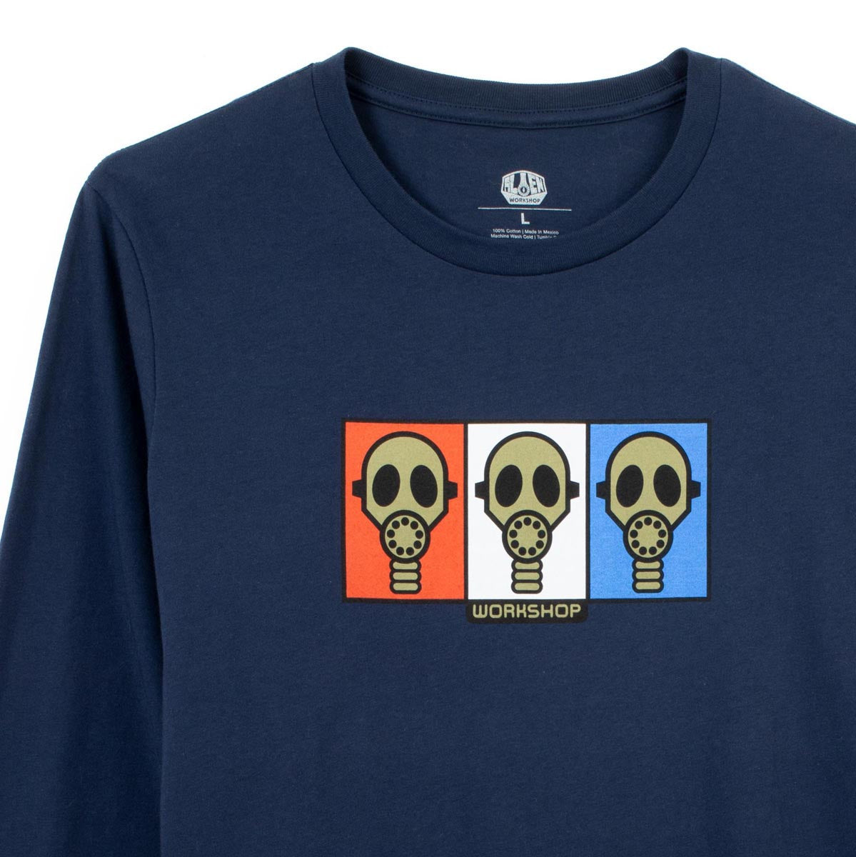 Alien Workshop Gas Mask Long Sleeve T-Shirt - Navy image 2