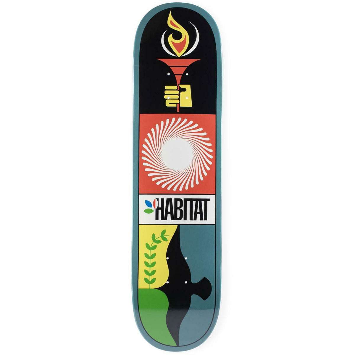 Habitat Torch Terratone Skateboard Deck - Dipped - 8.25