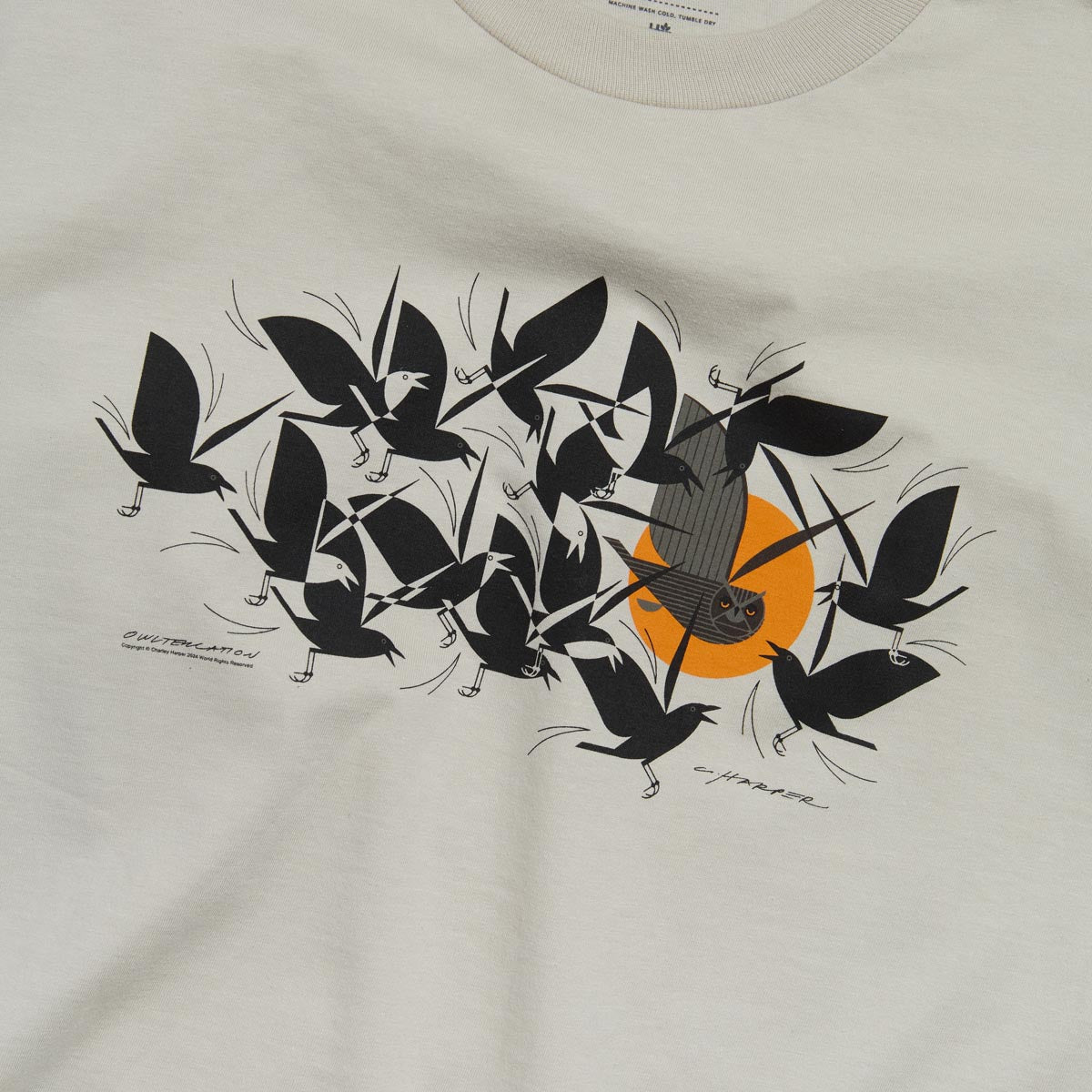 Habitat Harper Owltercation T-Shirt - Tan image 2