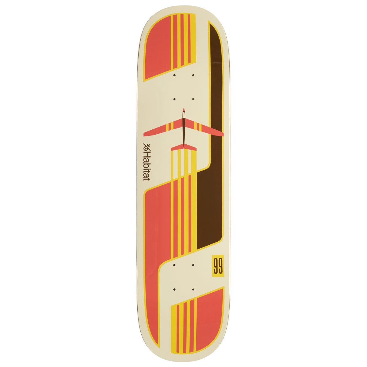 Habitat Glider Twin Skateboard Deck - Orange - 8.375