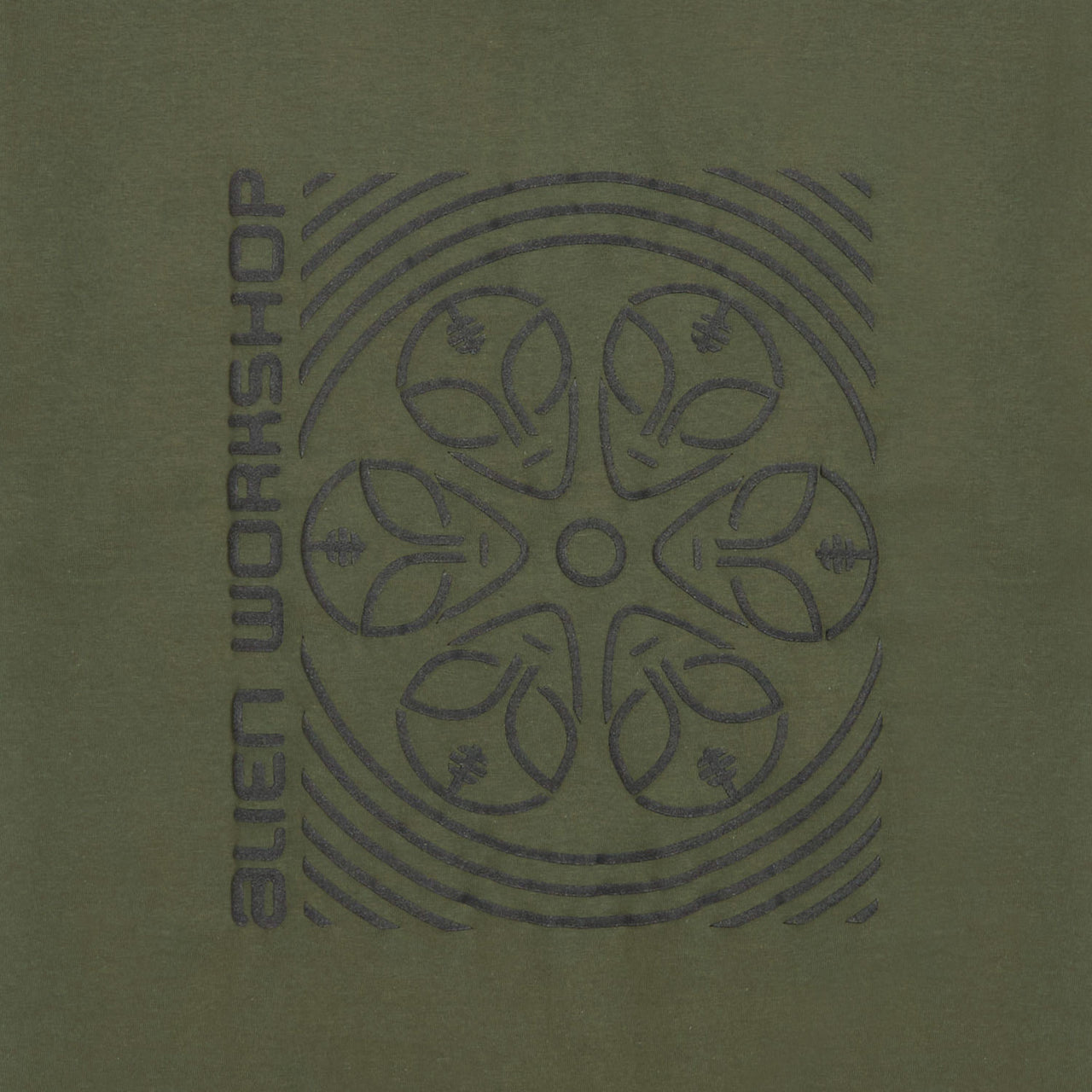 Alien Workshop Watcher Wheel T-Shirt - Fatigue Green image 2
