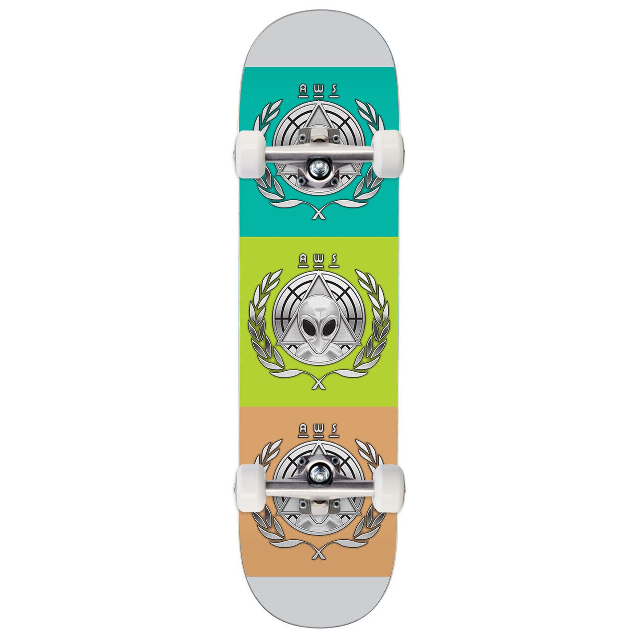 Alien Workshop AWOL Skateboard Complete - Chrome Foil - 8.50