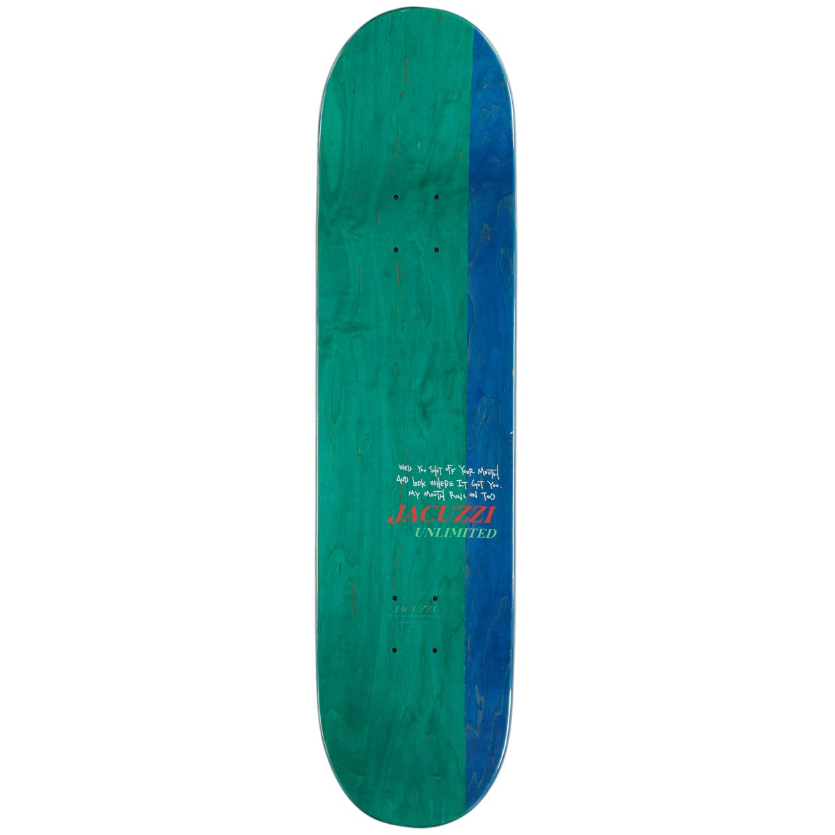 Jacuzzi Unlimited John Dilo Mouth Marathon Skateboard Deck - 8.00