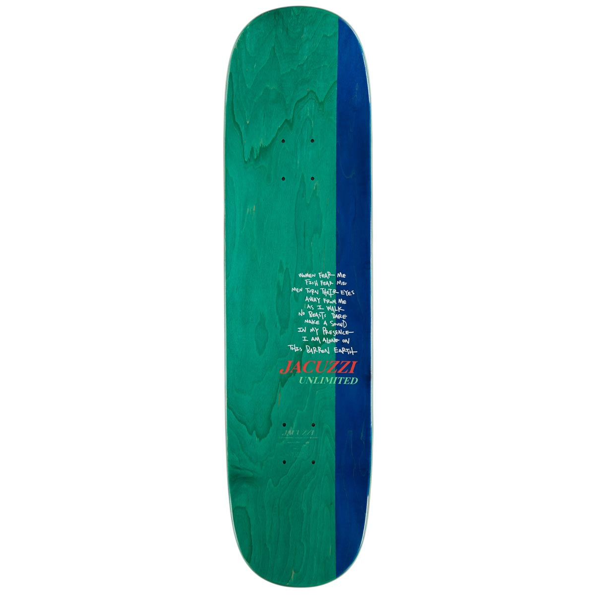 Jacuzzi Unlimited Fish Bowl Skateboard Complete - 8.25