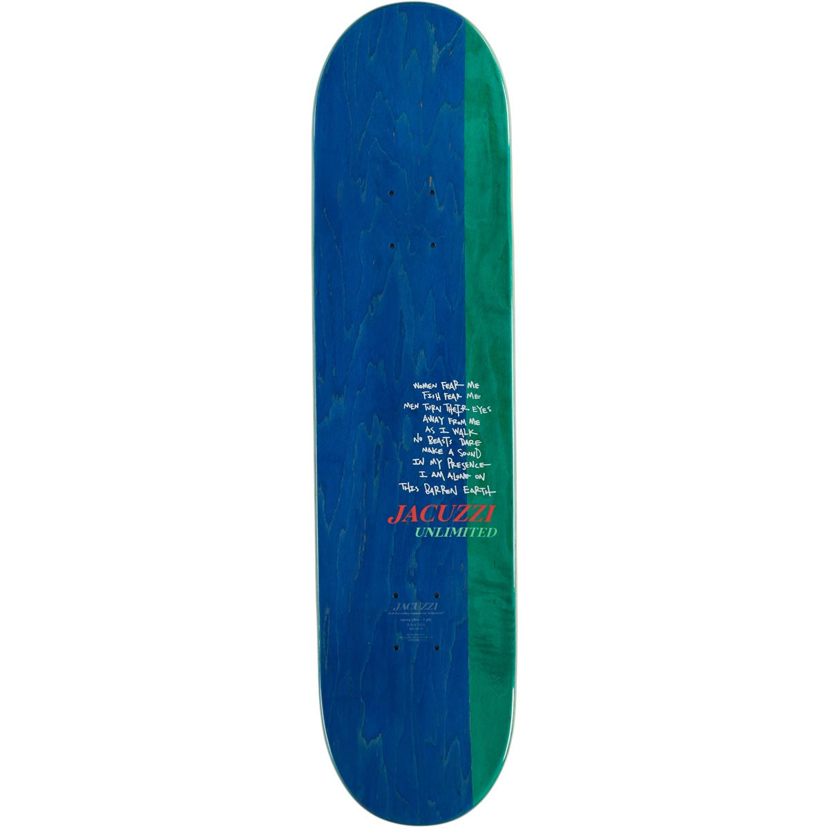 Jacuzzi Unlimited Fish Bowl Skateboard Deck - 8.00