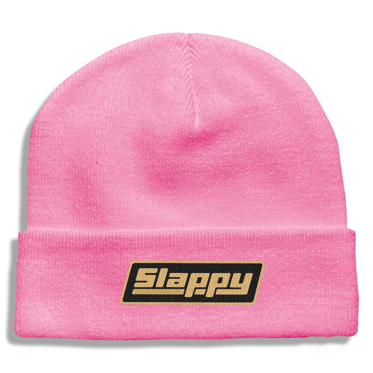 Slappy OG Logo Roll Up Beanie - Pink image 1