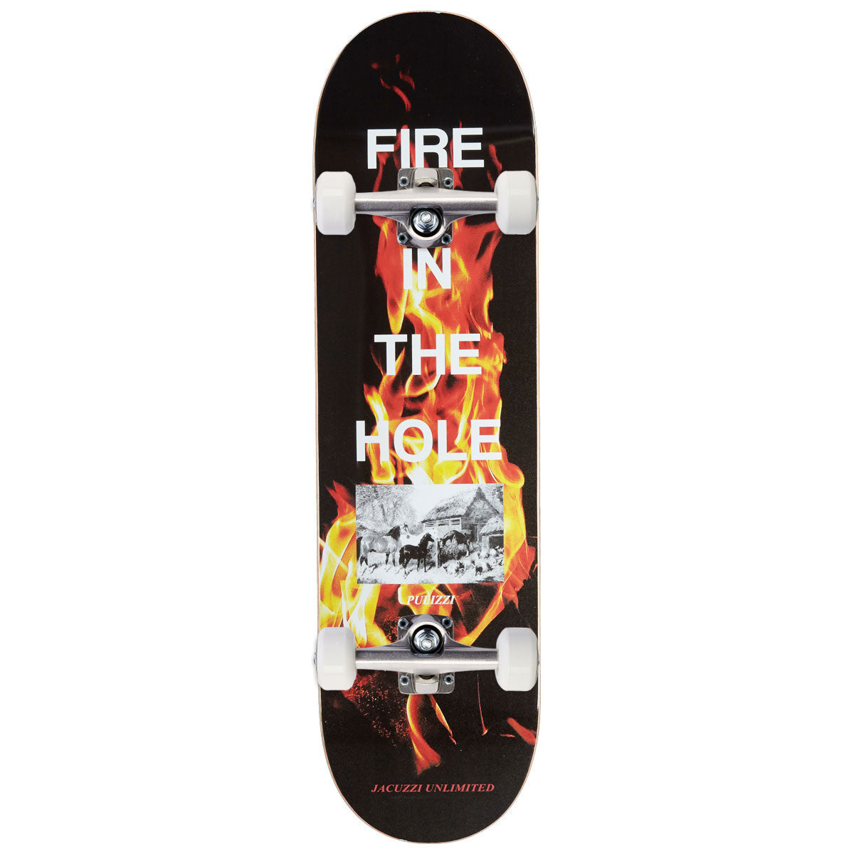 Jacuzzi Unlimited Michael Pulizzi Fire in the Hole EX7 Skateboard Complete - 8.375