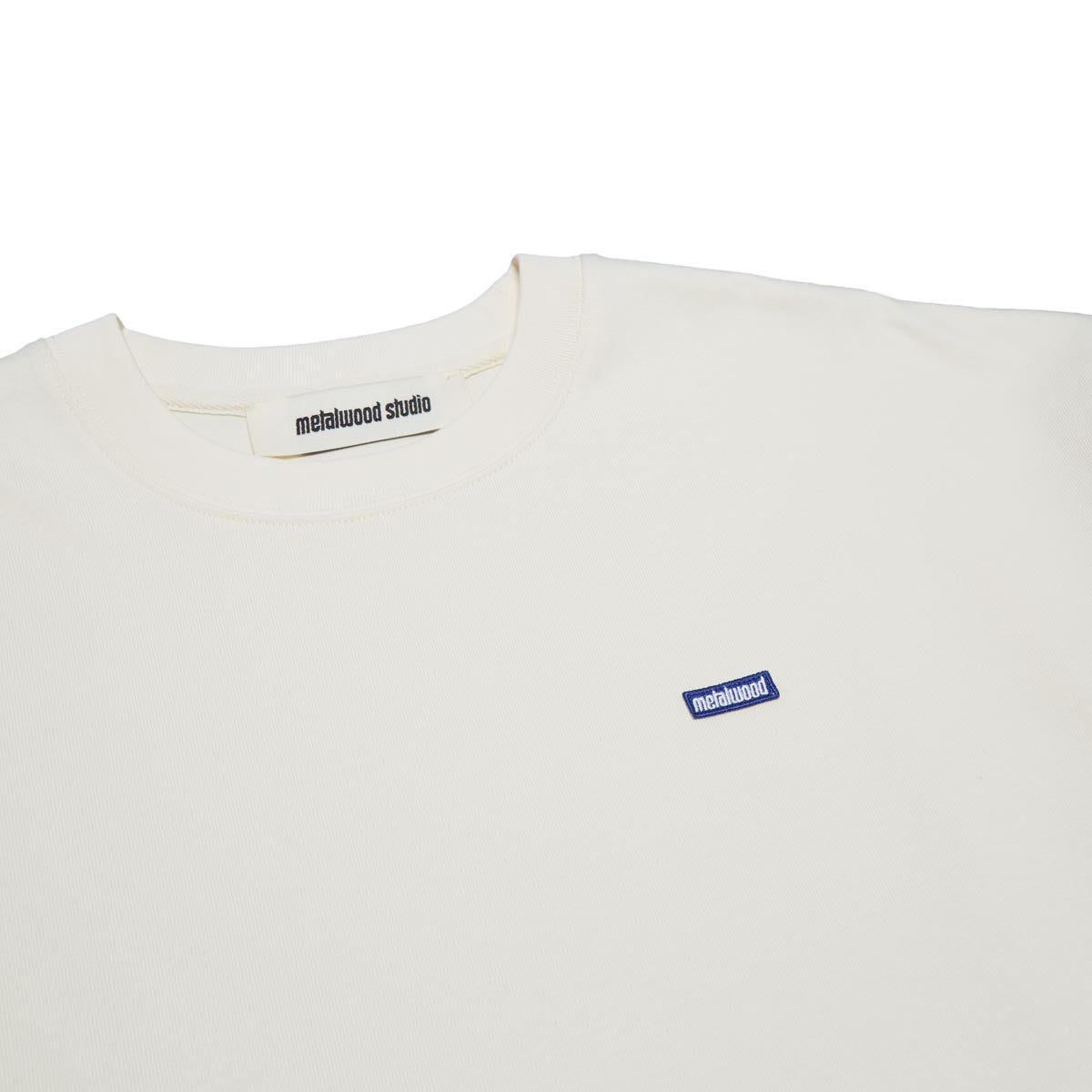 Metalwood Heavyweight Mini Metal Logo T-Shirt - Bone image 2