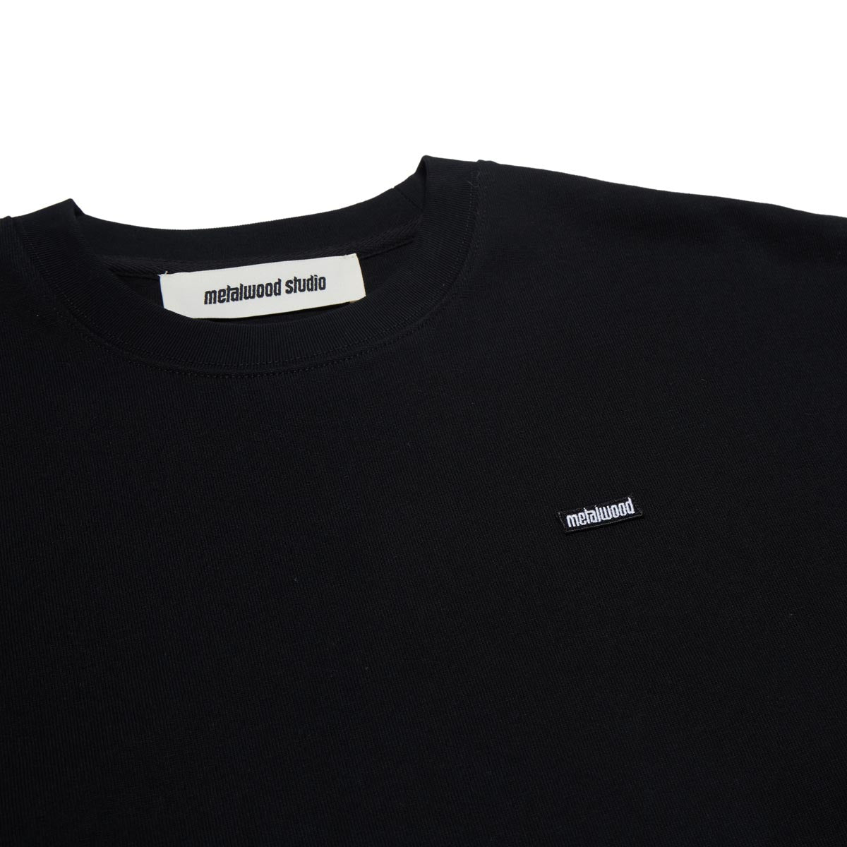 Metalwood Heavyweight Mini Metal Logo T-Shirt - Black image 2