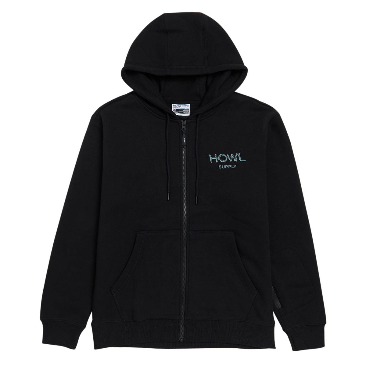 Howl DWR Zip Up Hoodie - Black image 1