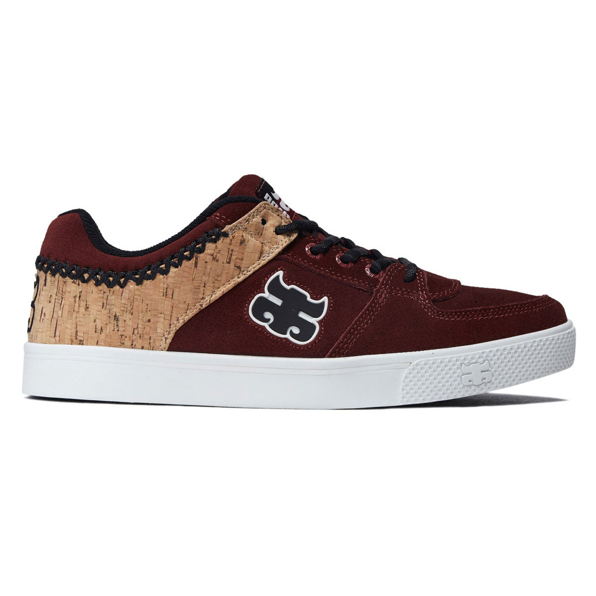 IPath Reed Low Shoes - Cork/Burgundy Suede image 1