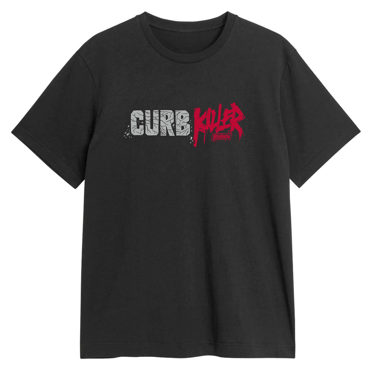 Slappy Curb Killer Wordmark T-Shirt - Black image 1