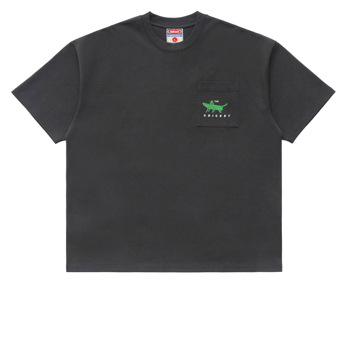Metalwood Cricket Heavy Pocket T-Shirt - Tar image 1