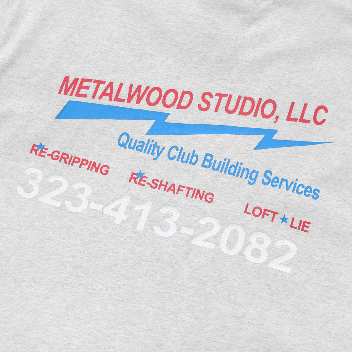 Metalwood Club Building T-Shirt - Heather Grey image 3