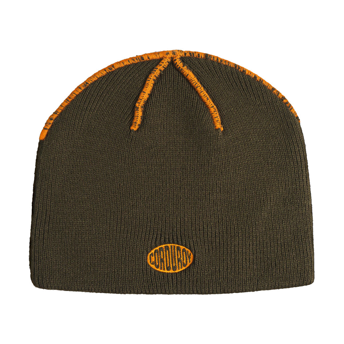 Corduroy Brand Skully Beanie - Army image 1