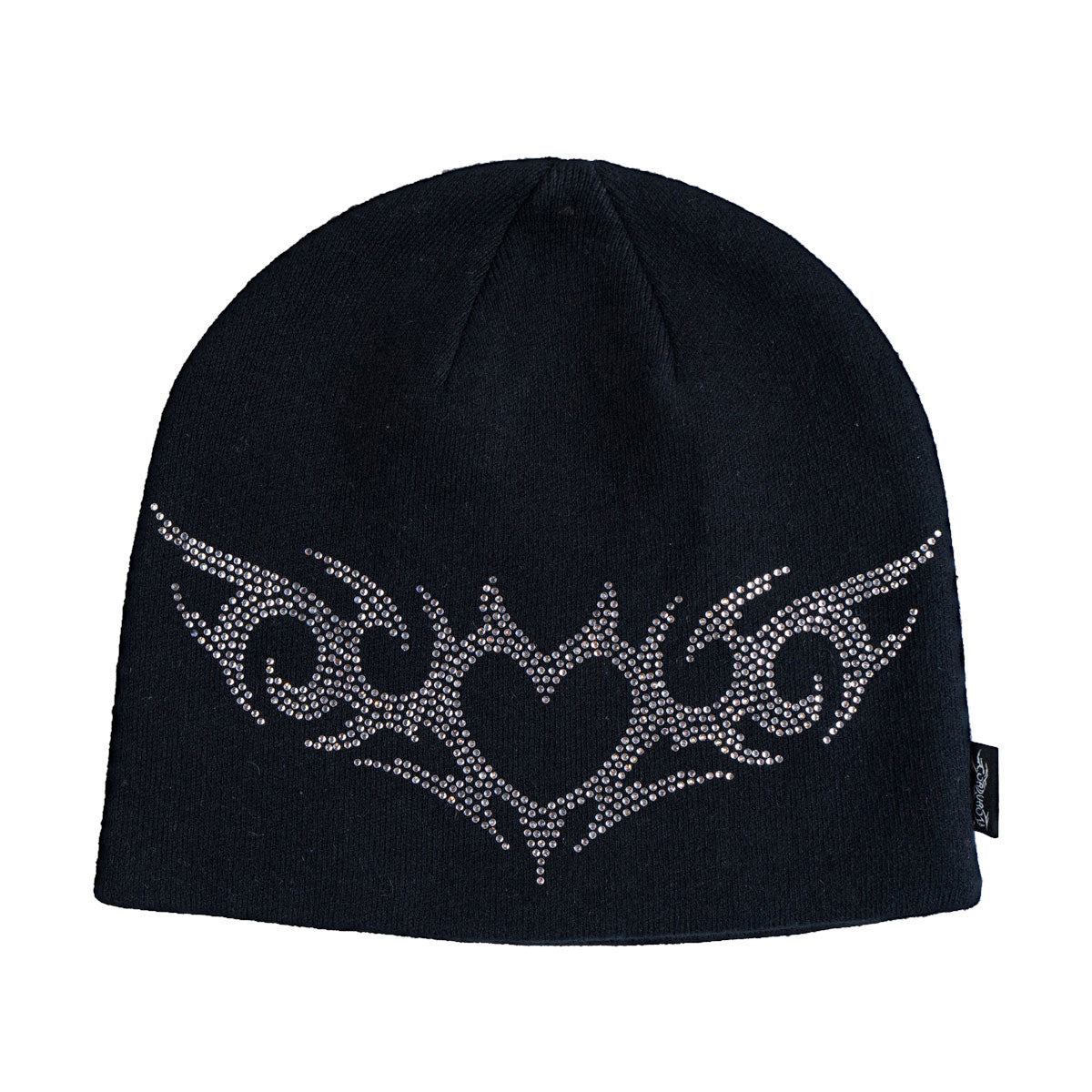 Corduroy Shine On Skully Beanie - Black image 1