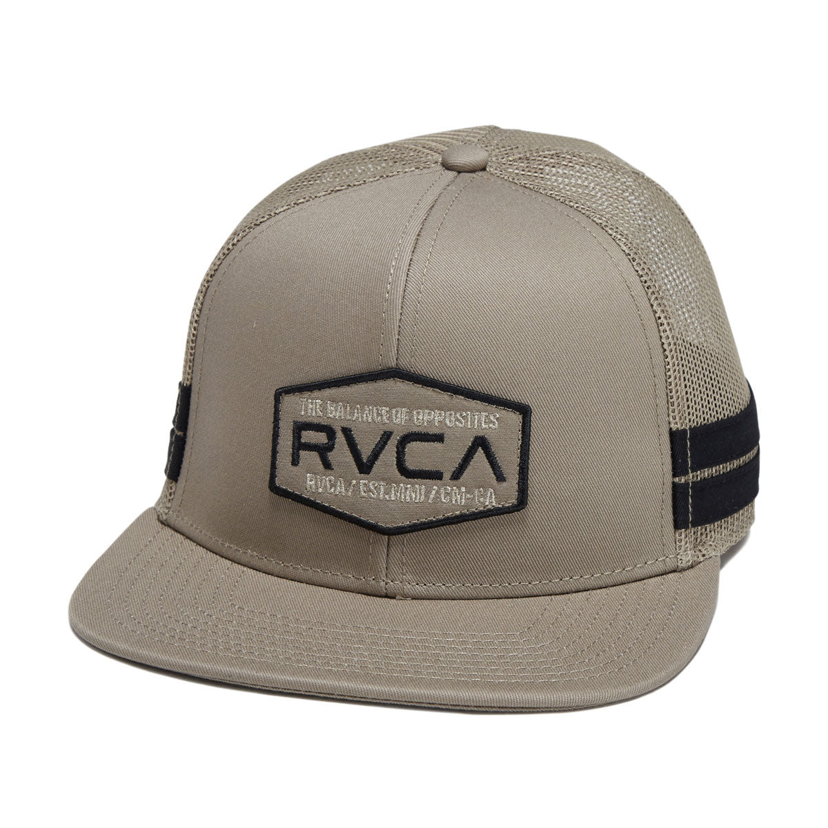 RVCA Band Shift Snapback Hat - Dark Khaki image 1
