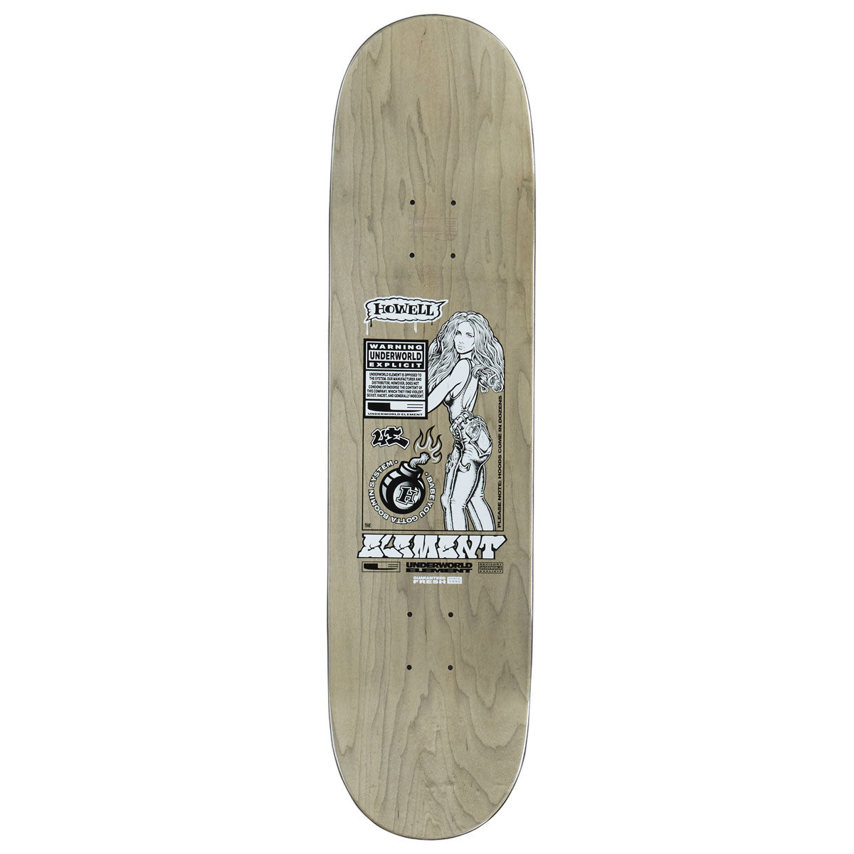 Underworld Element Howell Boomin System EX7 Skateboard Deck - 8.25