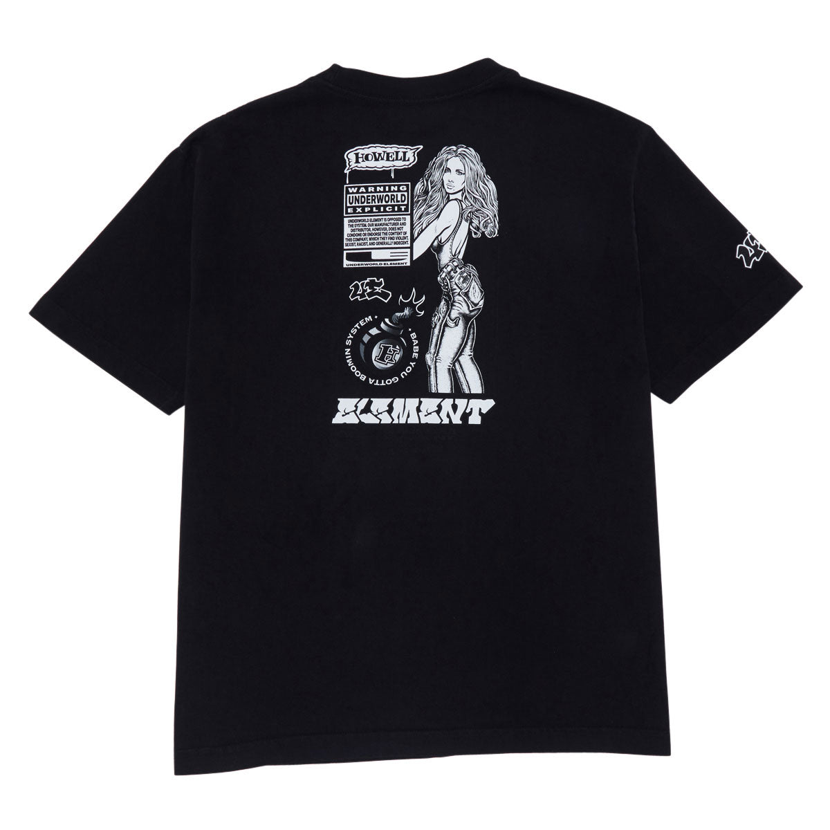 Underworld Element Howell Boomin System T-Shirt - Anthracite image 1