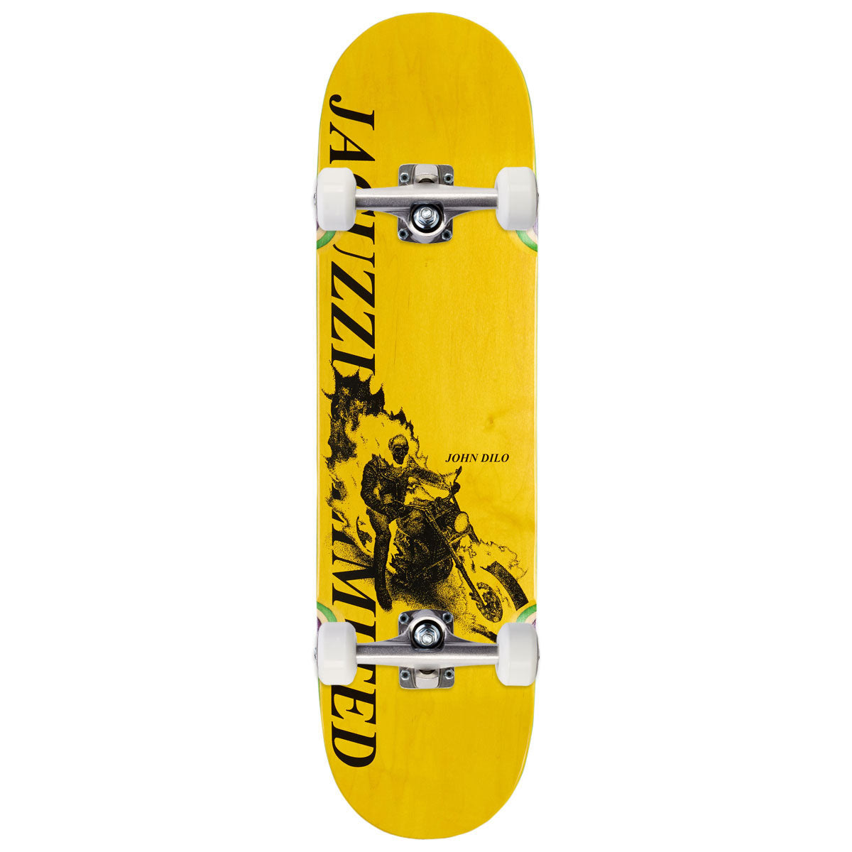 Jacuzzi Unlimited John Dilo Skull Cycle Wheel Wells EX7 Skateboard Complete - 8.50
