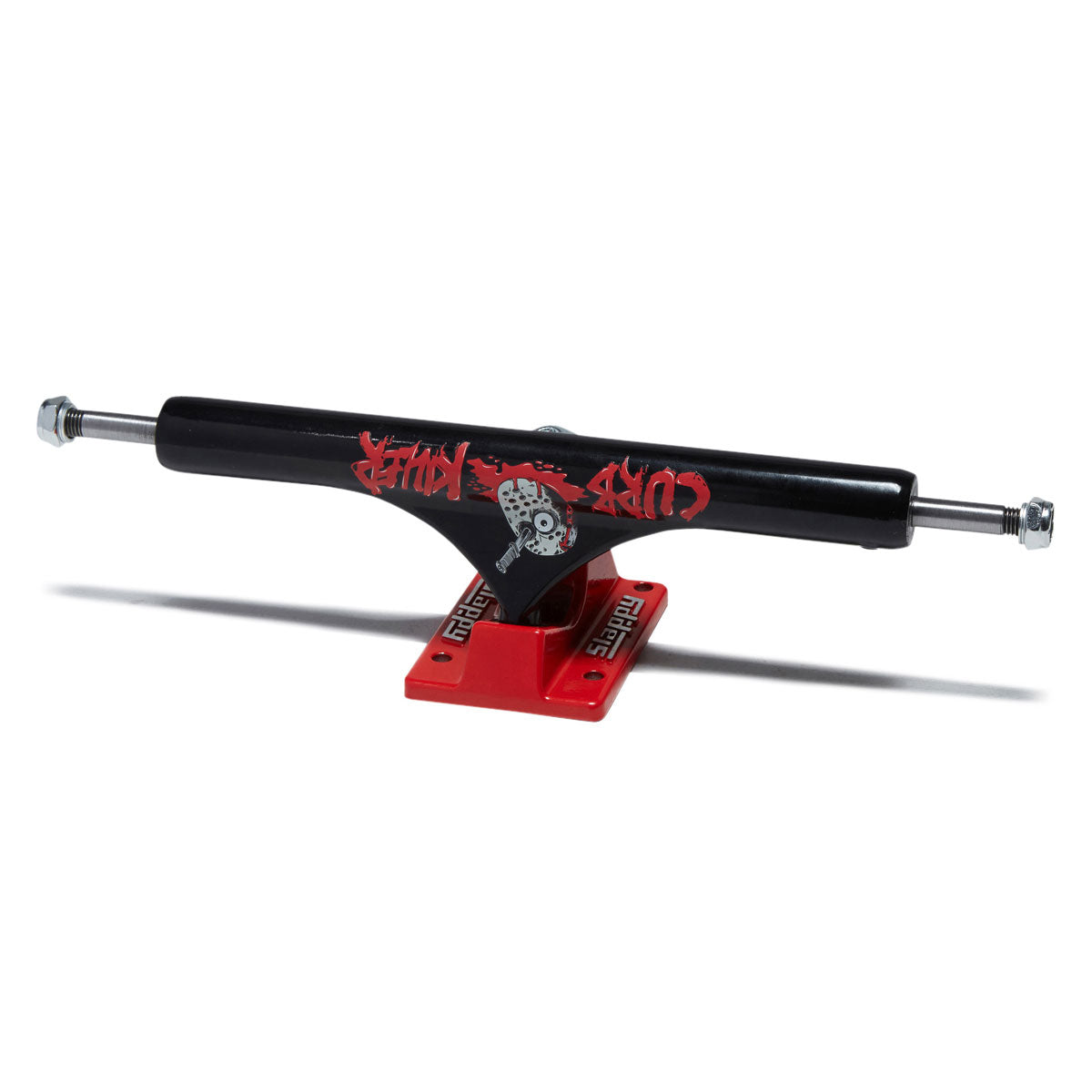 Slappy ST1 Curb Killer II Hollow Inverted KP Skateboard Trucks - Matte Black - 10.50