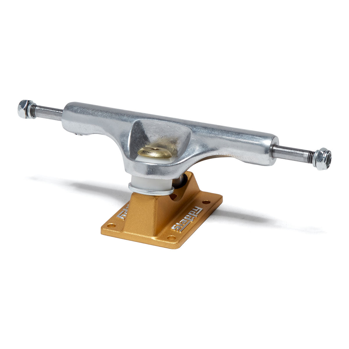 Slappy ST1 Inverted Hollow Lights Ultra Low Kingpin Skateboard Trucks - Polished/Gold/Gold - 8.00
