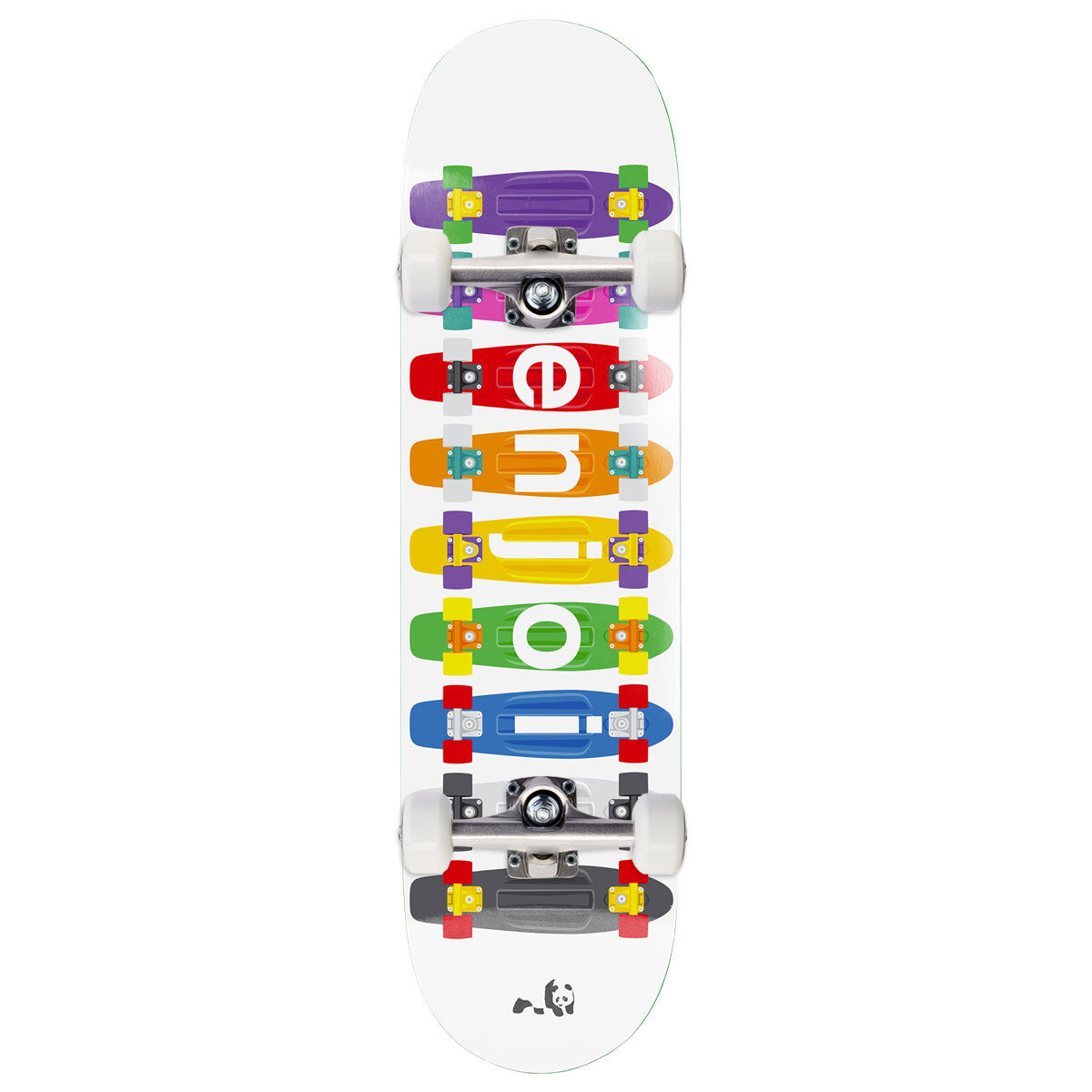 Enjoi Big Box Plastic Spectrum R7 Skateboard Complete - Orange - 8.25