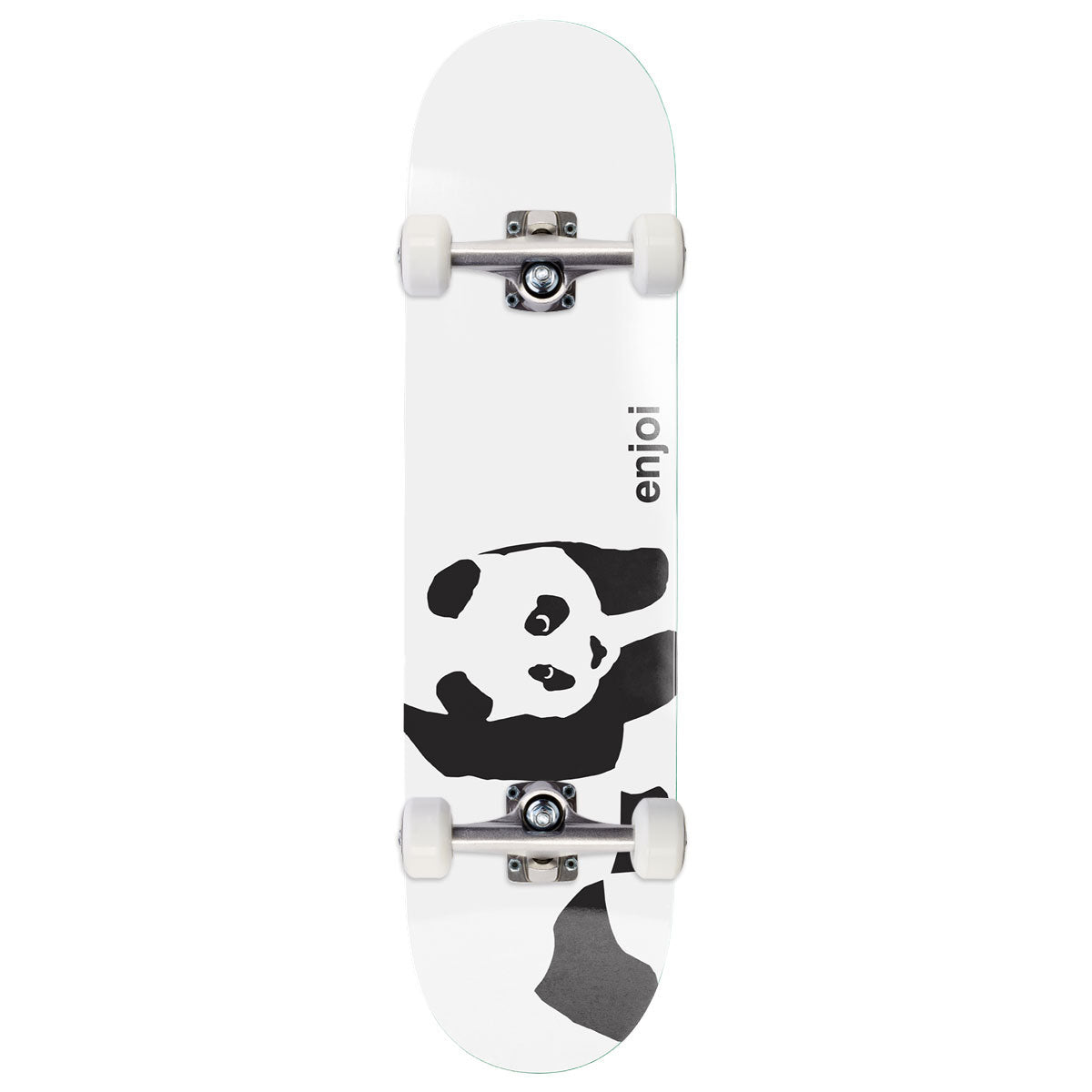 Enjoi Whitey Panda R7 Skateboard Complete - White - 8.25