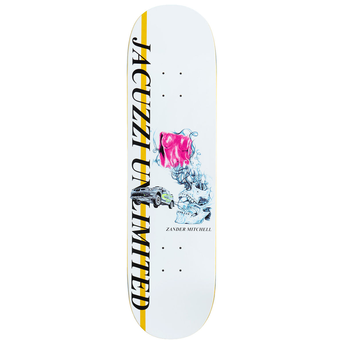 Jacuzzi Unlimited Zander Mitchell Race Car EX7 Skateboard Deck - 8.50