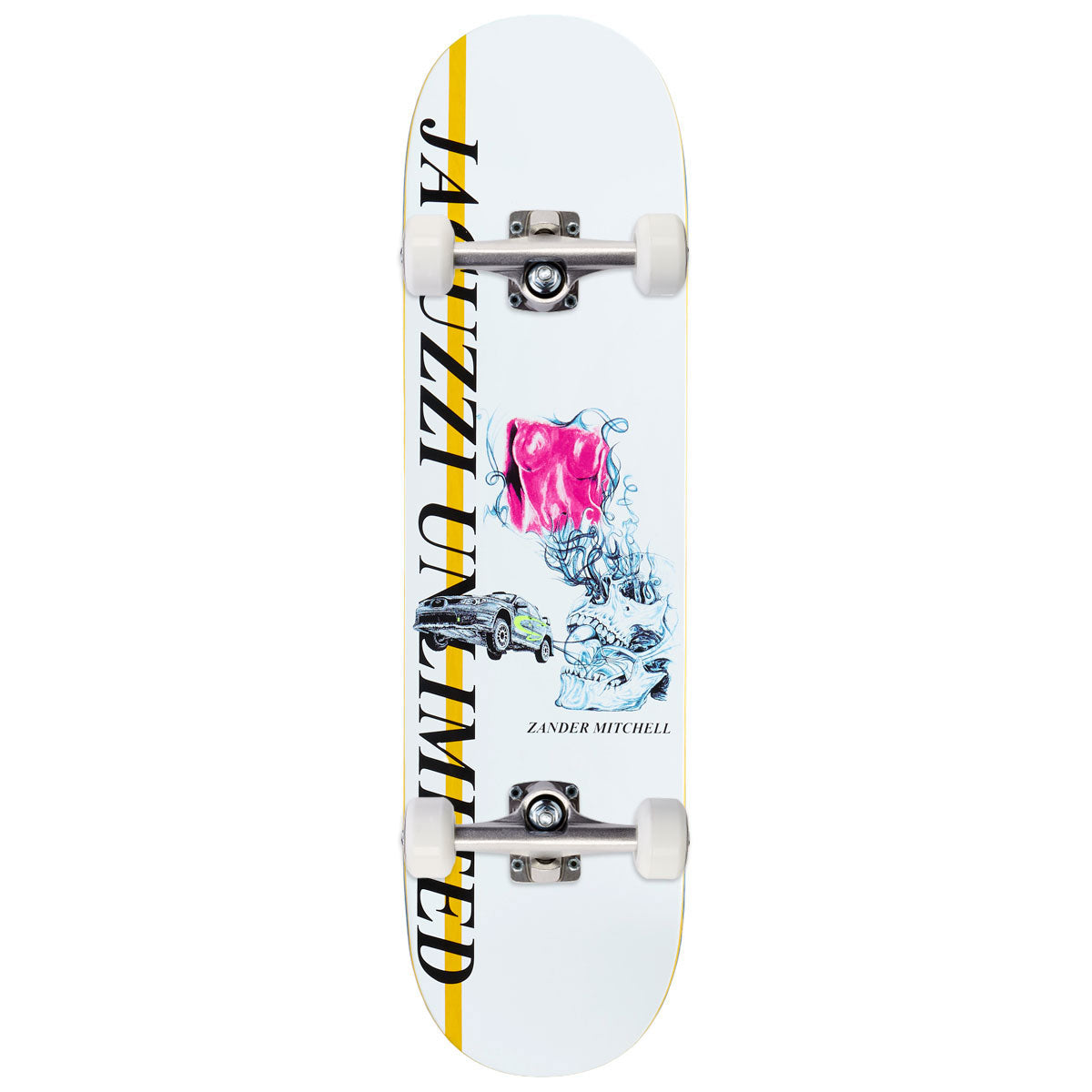 Jacuzzi Unlimited Zander Mitchell Race Car EX7 Skateboard Complete - 8.50