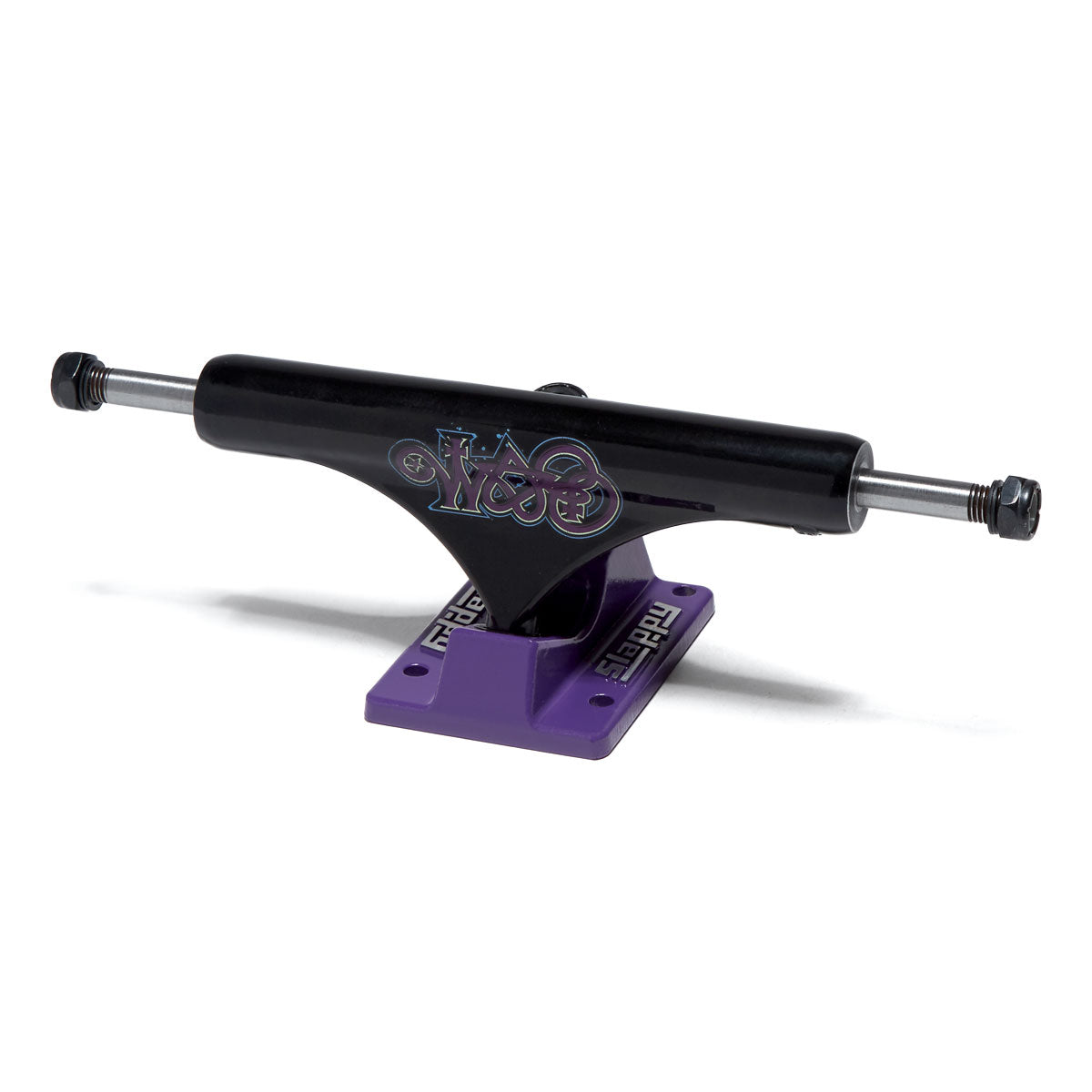 Slappy ST1 Hollow Bam Skateboard Trucks - Black/Purple - 8.00