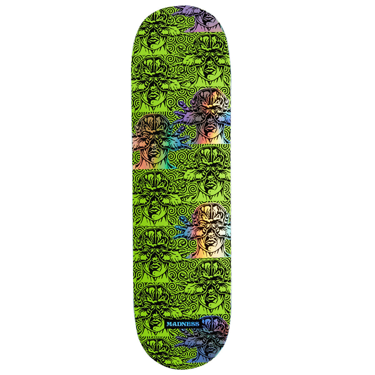 Madness Repeat Offender R7 Skateboard Deck - Safety Yellow/Holographic - 8.50