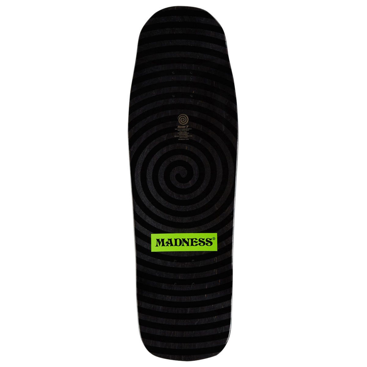 Madness Split R7 Skateboard Complete - Safety Yellow/Holographic - 10.00
