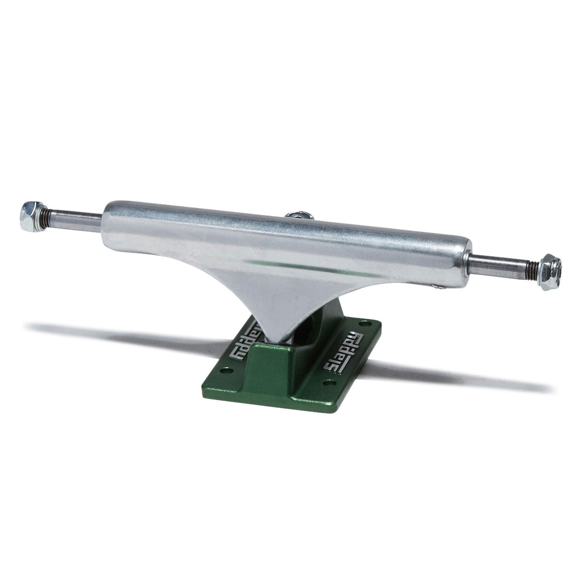 Slappy ST1 Hollow Lights Skateboard Trucks - Polished/Gunmetal Green - 8.25