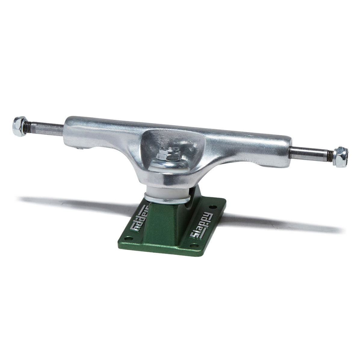 Slappy ST1 Hollow Lights Skateboard Trucks - Polished/Gunmetal Green - 8.25