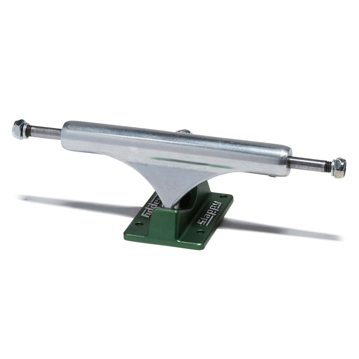 Slappy ST1 Hollow Lights Skateboard Trucks - Polished/Gunmetal Green - 8.50