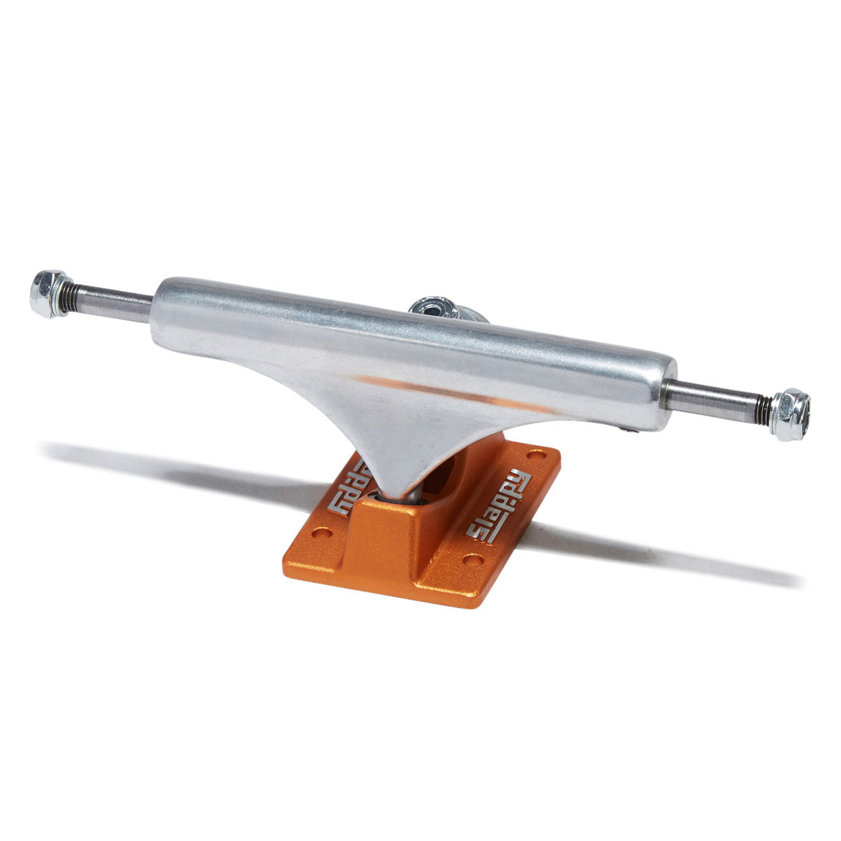 Slappy ST1 Hollow Lights Skateboard Trucks - Polished/Burnt Orange - 8.00