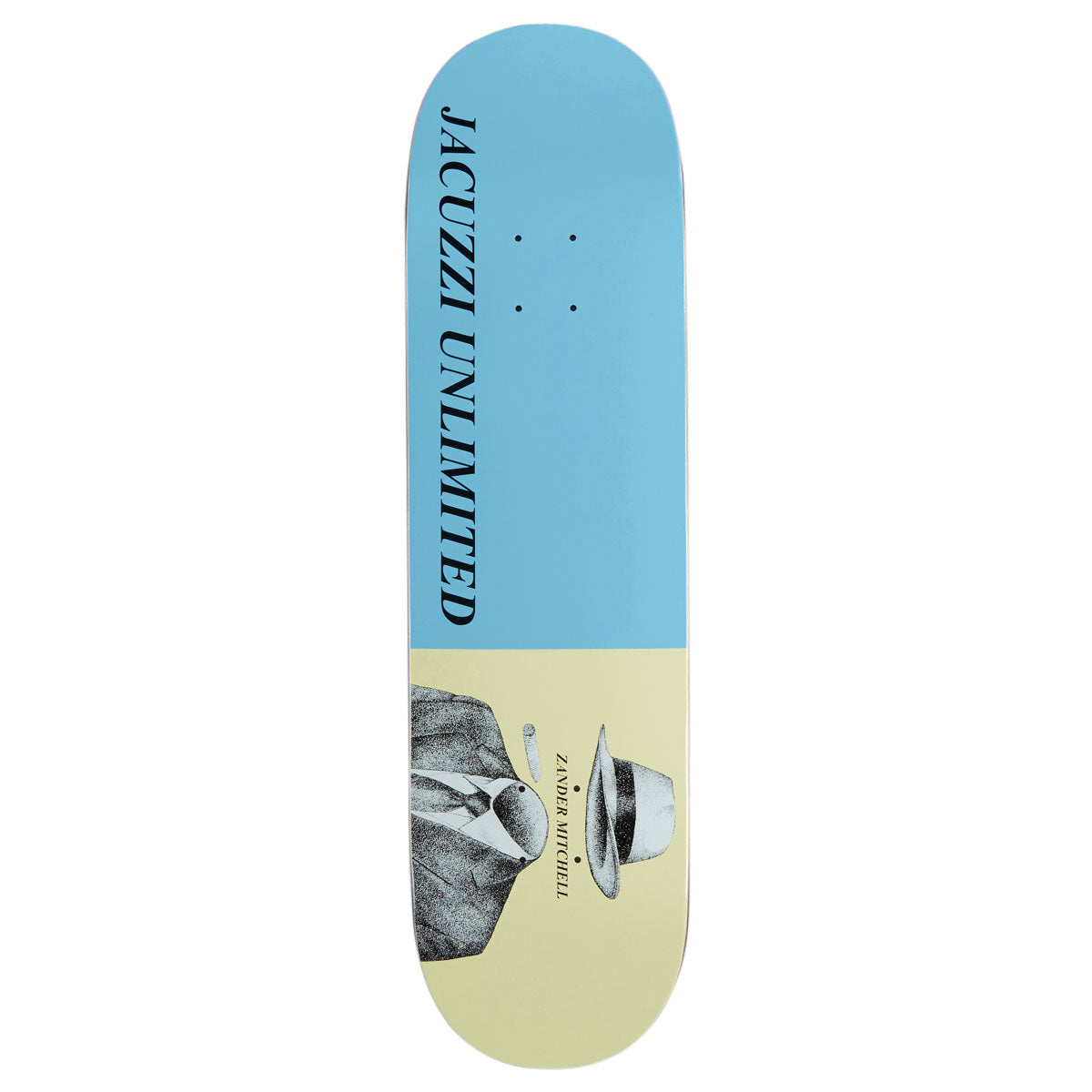 Jacuzzi Unlimited Zander Mitchell Fedora EX7 Skateboard Deck - Light Blue - 8.50