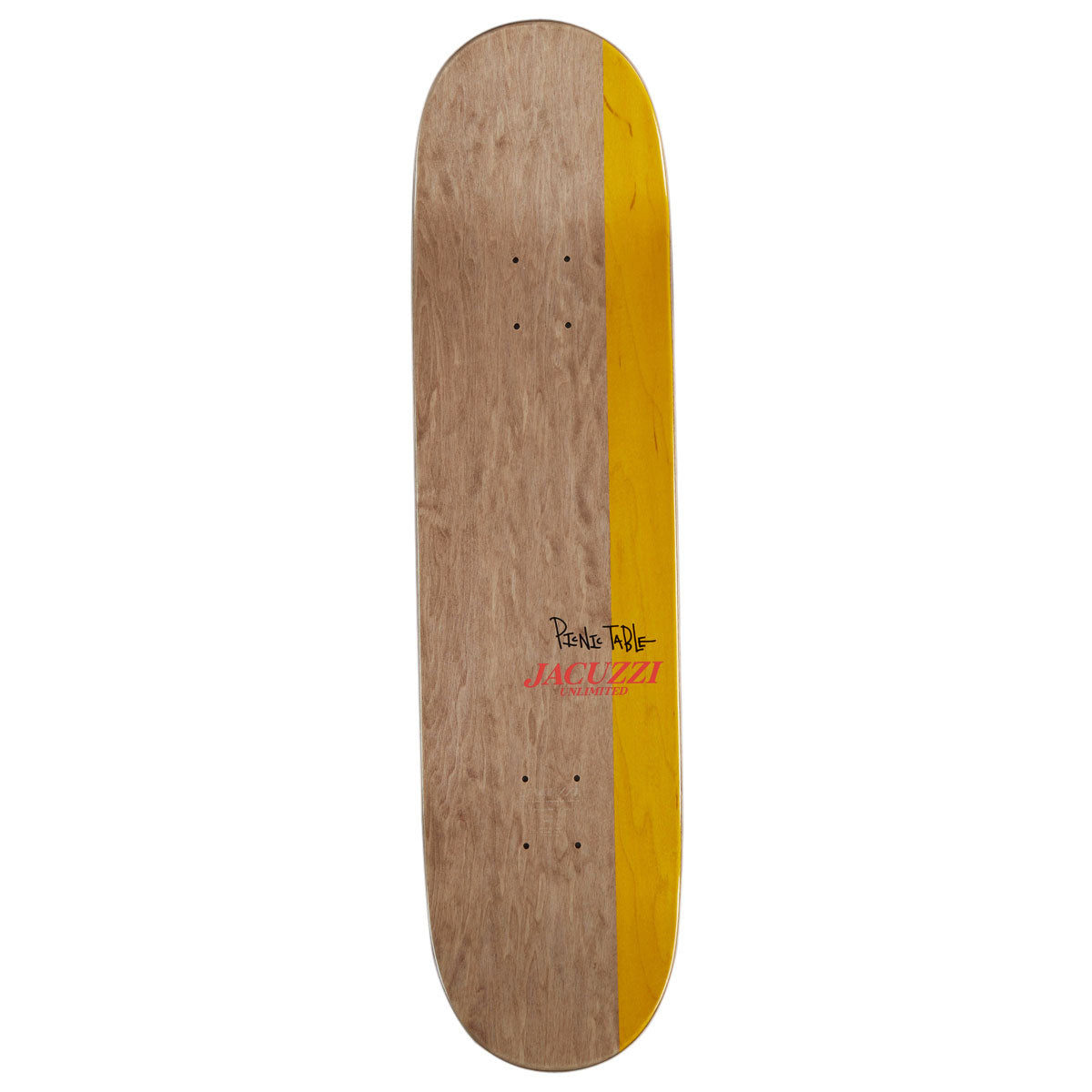 Jacuzzi Unlimited Bryan Herman Guest Board Fire Bird EX7 Skateboard Deck - Yellow - 8.25