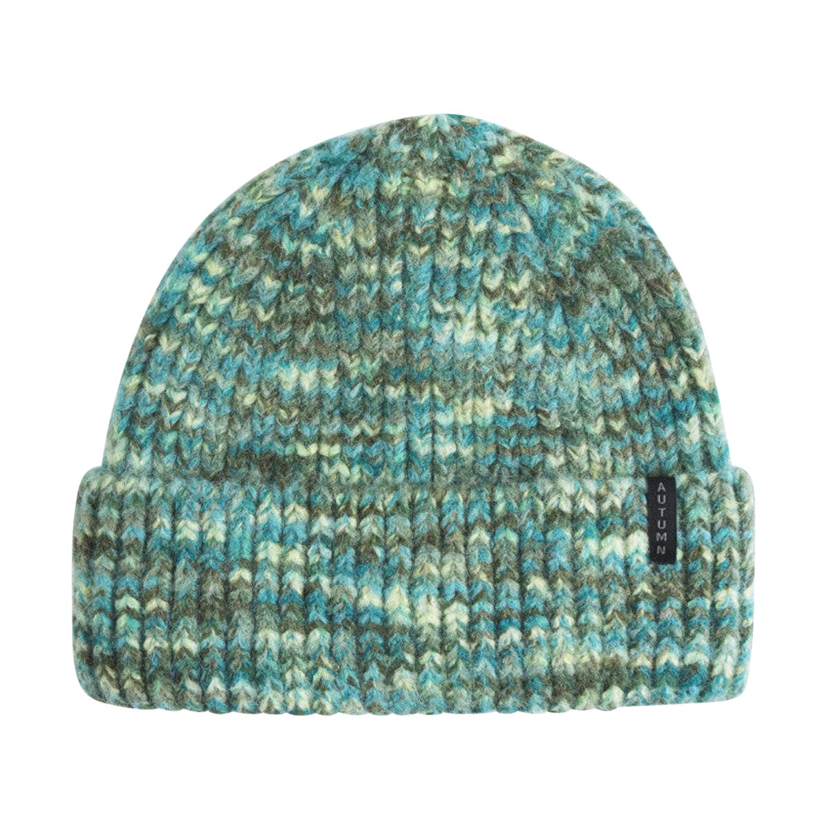 Autumn Marble Knit Beanie - Teal image 1