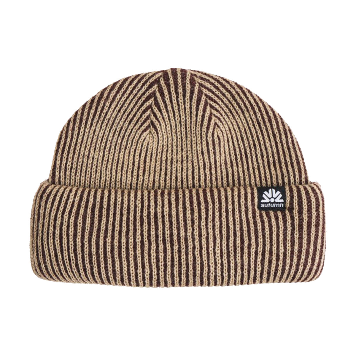 Autumn Cord Double Roll Beanie - Oxblood image 1