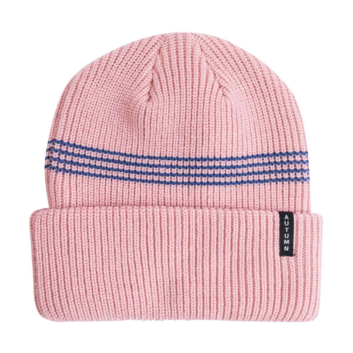 Autumn Mini Stripe Beanie - Pink image 1