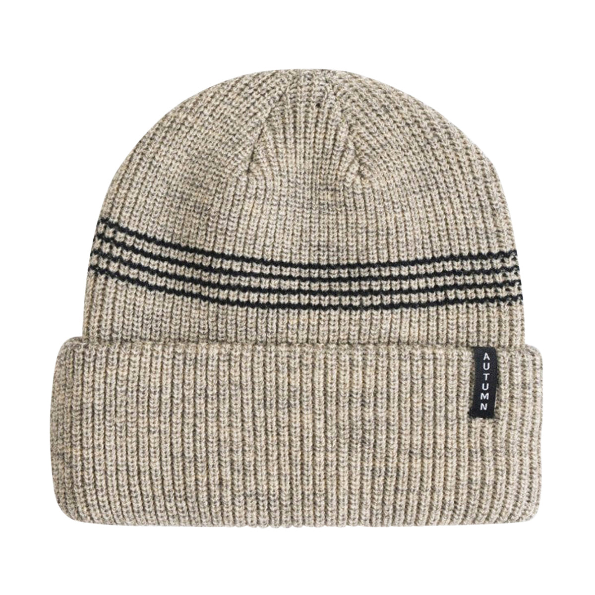 Autumn Mini Stripe Beanie - Cream image 1