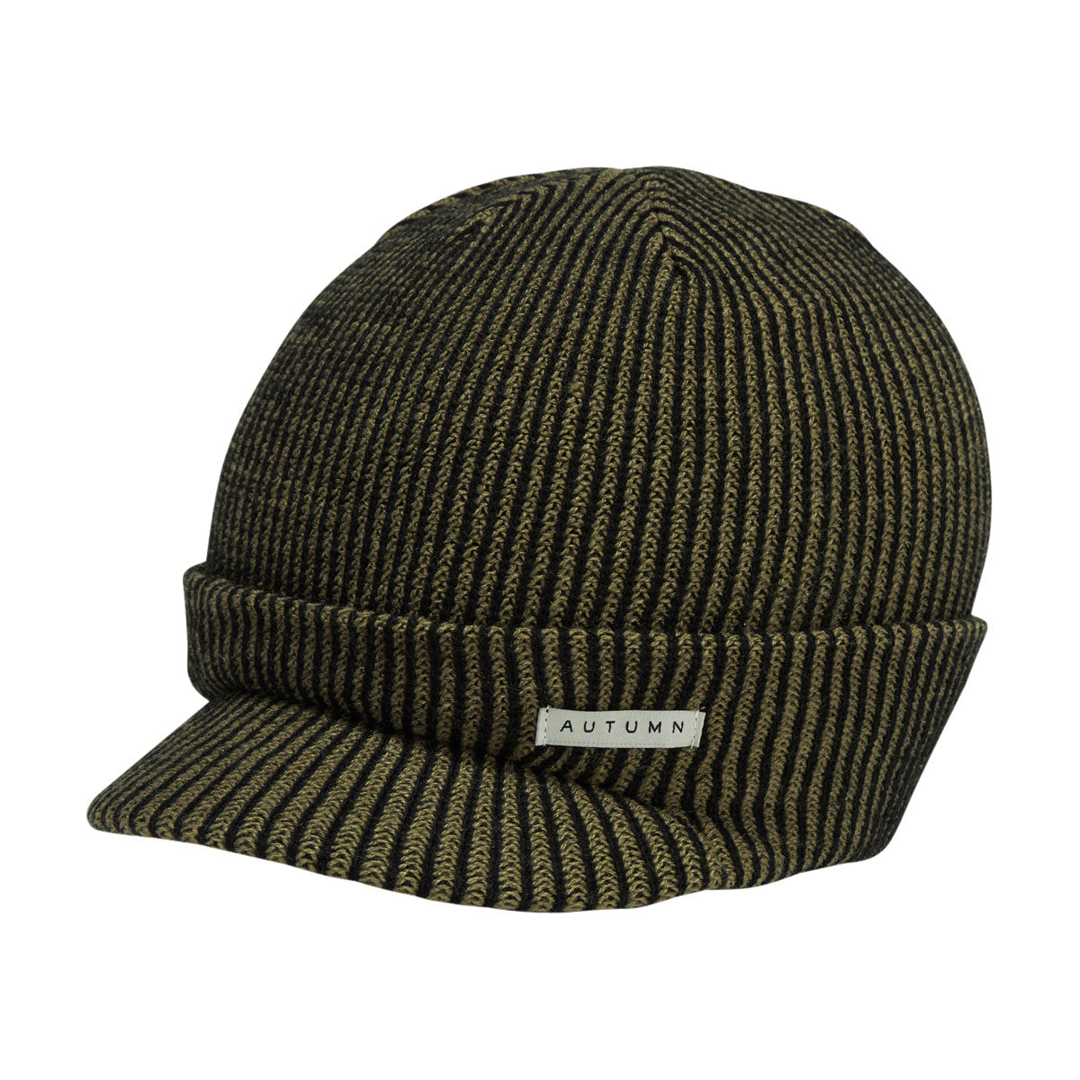 Autumn Cord Visor Beanie - Black image 1