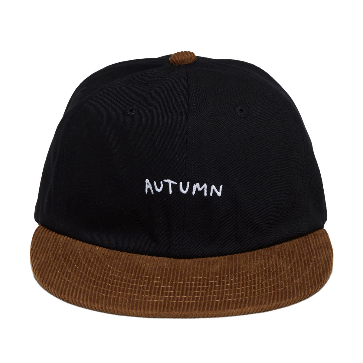Autumn Mixed Six Panel Snapback Hat - Black image 5