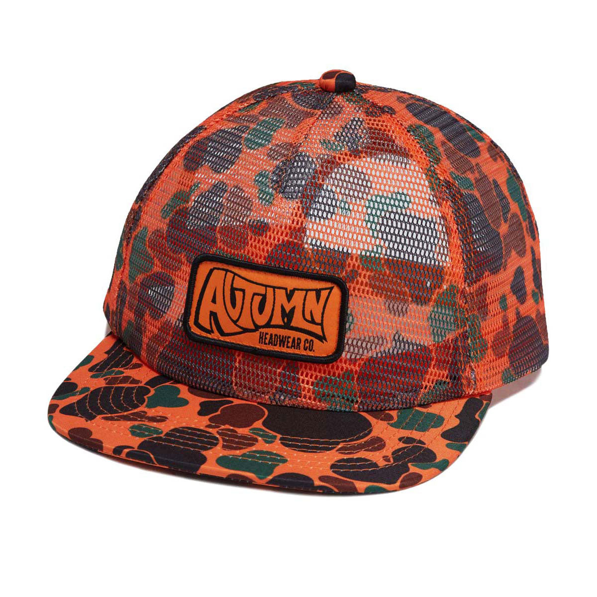 Autumn Camo Trucker Hat - Orange image 1