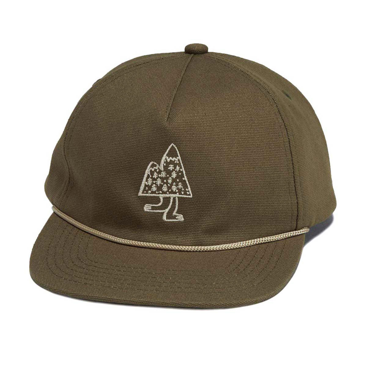 Autumn Canvas 5 Panel Hat - Olive image 1